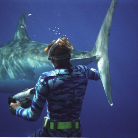 a man holding a fish